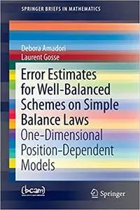 Error Estimates for Well-Balanced Schemes on Simple Balance Laws: One-Dimensional Position-Dependent Models
