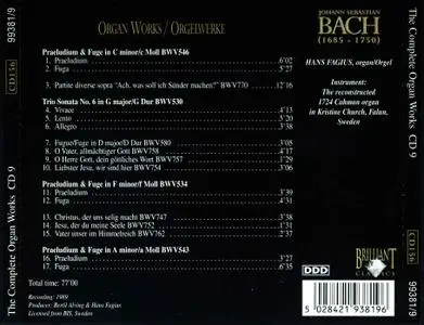 J.S.Bach - The Complete Organ Works II CD 9 - Hans Fagius