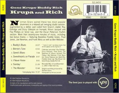 Gene Krupa, Buddy Rich - Krupa and Rich (1955) {Verve 521 643-2 rel 1994}