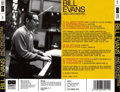 Bill Evans and Orchestra - Brandeis Jazz Festival (1957) {Gambit Records 69214 rel 2005}