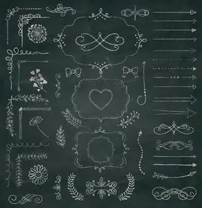 50 Chalk Drawing Elements