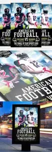 Flyer Template PSD - American Football