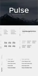 CreativeMarket - Pulse Sans Typeface 2976953