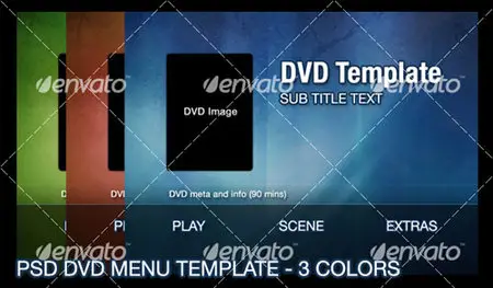 GraphicRiver 3 Color DVD Menu