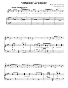 Tonight At Eight - Bock & Harnick, She Loves Me Musical (Piano Vocal)