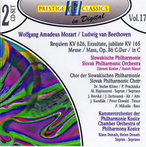 Mozart - Requiem (Dr. Stefan Klimo, Zdenek Kosler), Exultate, jubilate (Klaus Donath); Beethoven - Mass (Anton Nanut) (1995)