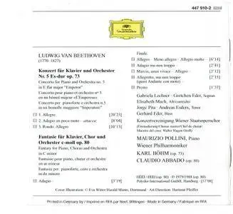 Beethoven - "Emperor" Concerto; Choral Fantasy (Maurizio Pollini) (1995)