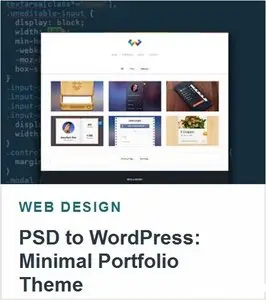 PSD to WordPress Minimal Portfolio Theme (repost)