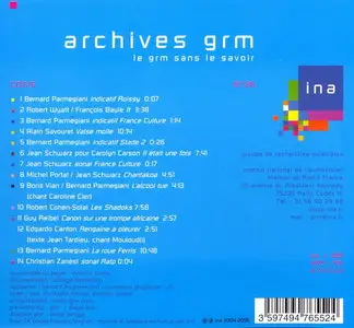 Archives GRM [Groupe de Recherches Musicales] (2005)
