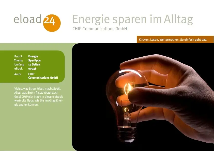 Energie sparen im Alltag