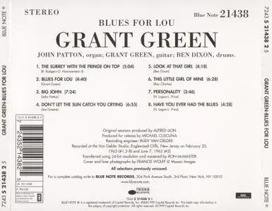 Grant Green - Blues for Lou (1963) {Blue Note Connoisseur CD Series}