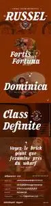 Dominica - Bold Italic Retro Vintage