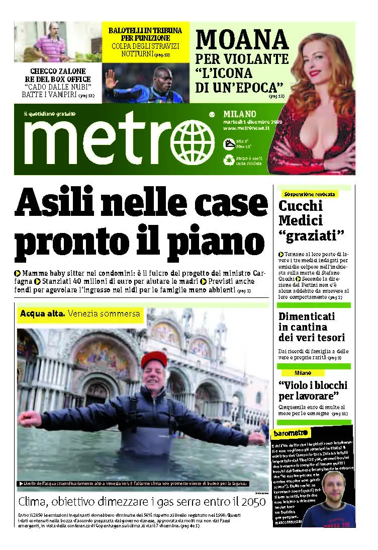Metro News  Milano 01.12.2009