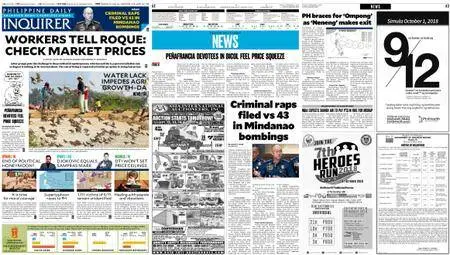 Philippine Daily Inquirer – September 11, 2018