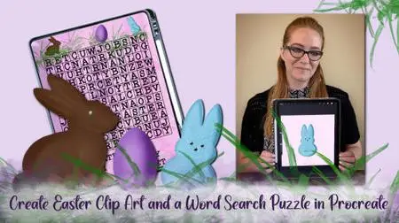 Create Easter Clip Art and a Word Search Puzzle in Procreate