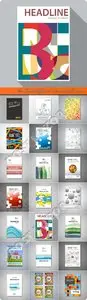 Brochure booklet flyer or book cover template vector 8