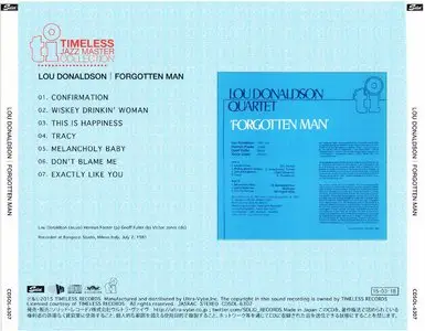 Lou Donaldson - Forgotten Man (1981) {2015 Japan Timeless Jazz Master Collection Complete Series CDSOL-6307}