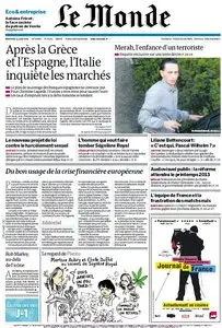 Le Monde et Supplément Economique du Mercredi 13 Juin 2012