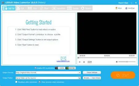 GiliSoft Video Converter 10.0.0