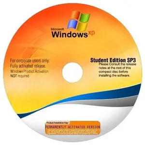 Microsoft Windows XP SP3 Corporate Student Edition August 2011 (x86)