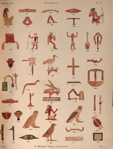 A collection of hieroglyphs {A contribution to the history of Egyptian writing (Archaeological survey of Egypt Sixth Memoir)}