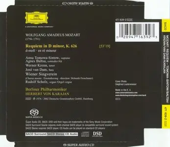 W.A. Mozart - Requiem in D minor K.626 (Herbert Von Karajan 1975) [2002] (Redbook Layer Hybrid SACD rip)