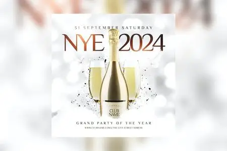 New Year Flyer 7D9FP48