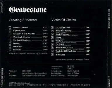 Gravestone - Creating A Monster + Victim Of Chains (1987)