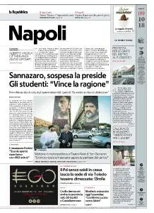 la Repubblica Napoli - 9 Ottobre 2018