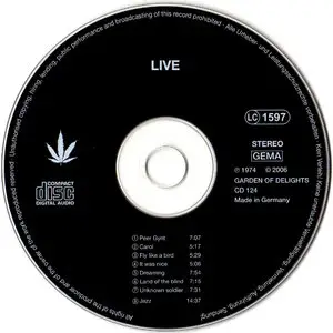 Live - Live (1995) [Remastered, Reissue 2006]