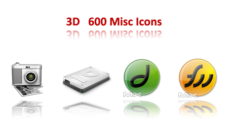 3D 600 Misc icons