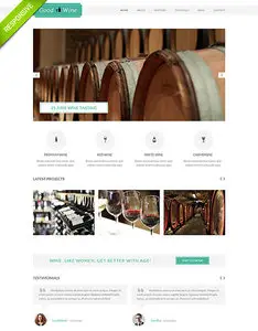 FlashMint - Good Wine Responsive Bootstrap Website Template