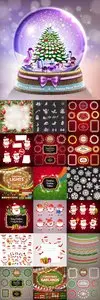Vector Christmas Elements Set 2