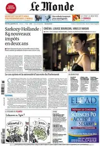 Le Monde et Suppléments du Mecredi 4 Septembre 2013