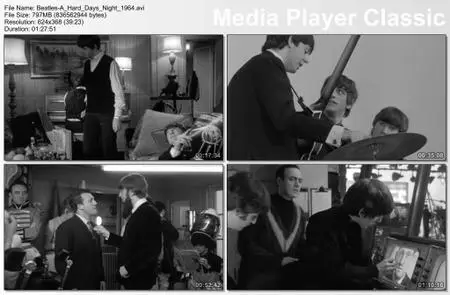 The Beatles in A Hard Days Night (1964)