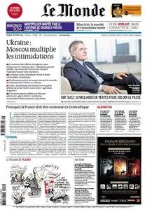 Le Monde & Suppléments du Vendredi 28 Février 2014