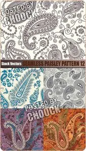 Seamless paisley pattern 12 - Stock Vector