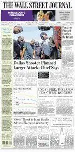 The Wall Street Journal  July 11 2016