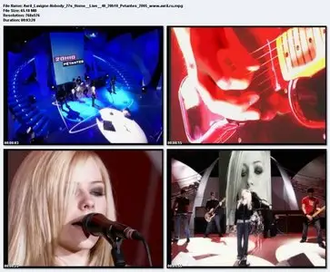 Avril Lavigne - Live - Nobodys Home - Live 40 - 20h10 Petantes - 2005