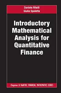 Introductory Mathematical Analysis for Quantitative Finance