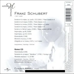 Schubert - Piano Works [Arrau] 6CD