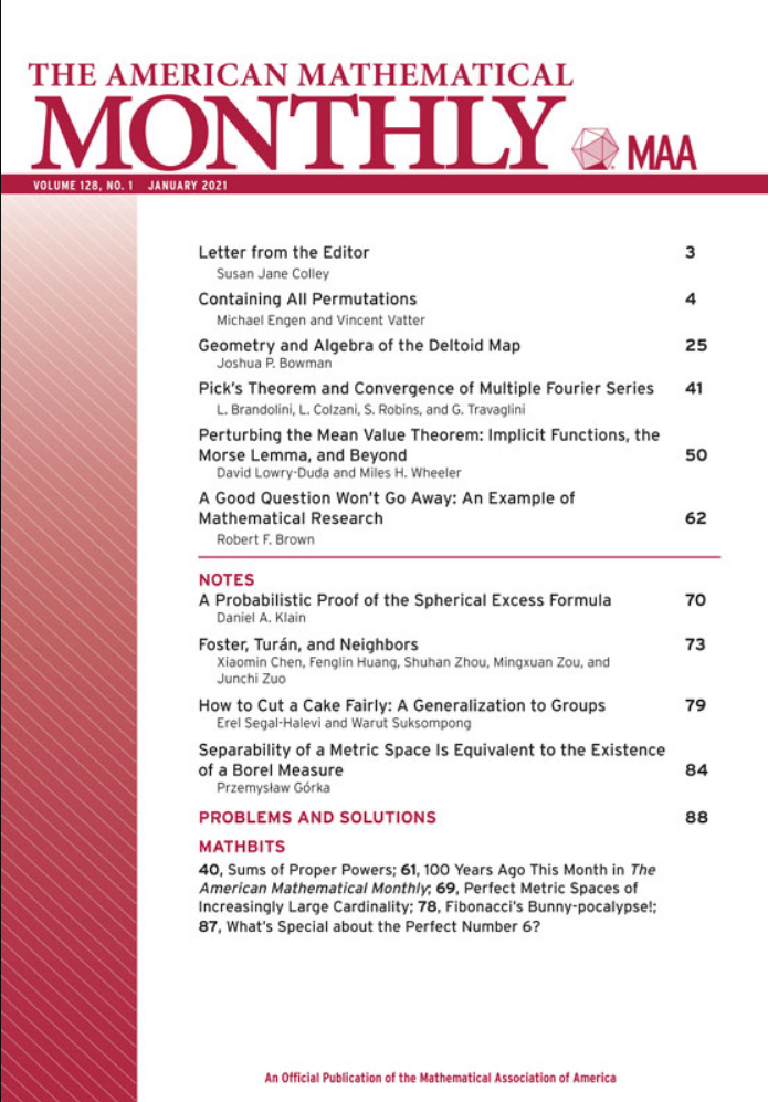 The American Mathematical Monthly