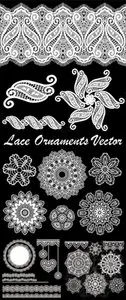 Lace Ornaments Vector