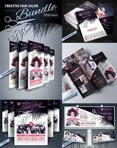 GraphicRiver Hair Salon Bundle