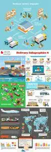 Vectors - Delivery Infographics 8