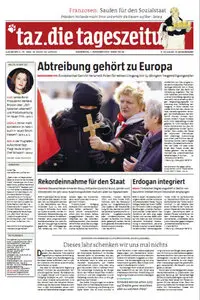Tageszeitung TAZ vom 01 November 2012