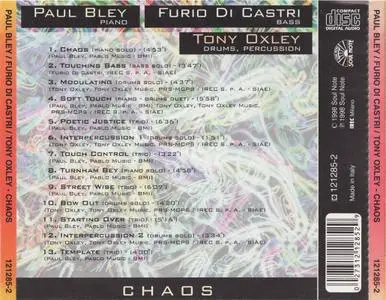 Paul Bley, Furio Di Castri, Tony Oxley - Chaos (1998)