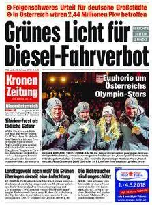 Kronen Zeitung Niederösterreich - 28. Februar 2018