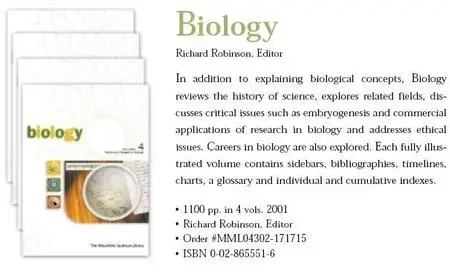 Biology: Macmillan Science Library: 4 volume set (pdf) (Repost)