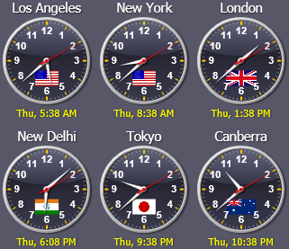 Sharp World Clock 7.50